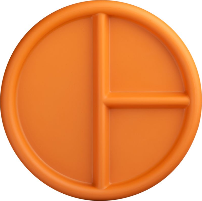 3-Part Orange Tray