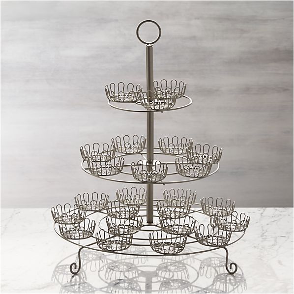 3Tier Cupcake Stand in Specialty Serveware Crate and Barrel