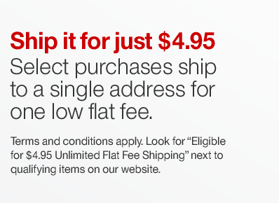 Ship it all for just $4.95