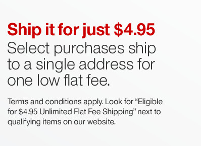 Ship it all for just $4.95