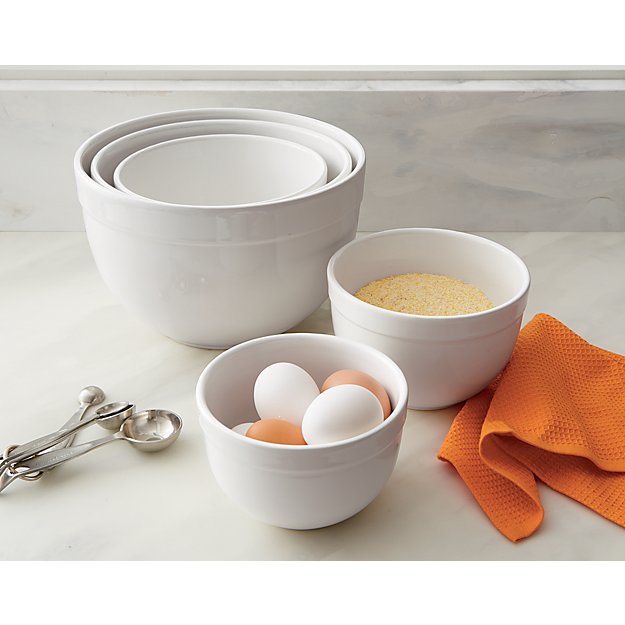 5Piece 5.5"9.75" Nesting Mixing Bowl Set Crate and Barrel