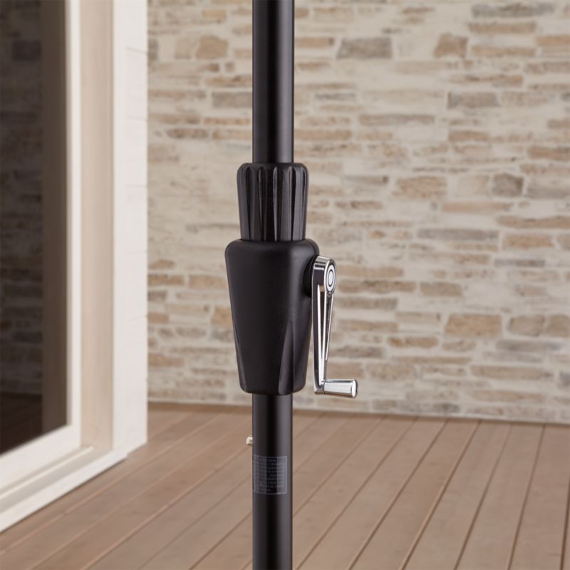 9' Round Tilt Black Umbrella Frame Crate and Barrel