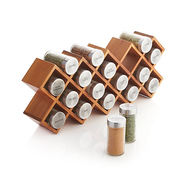 18 Jar Spice Rack 18 jar acacia wood spice rack crate and barrel 18 Jar Spice Rack 18 jar acacia wood spice rack crate and barrel