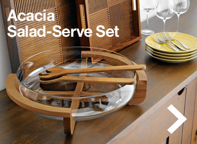 Acacia Salad-Serve Set