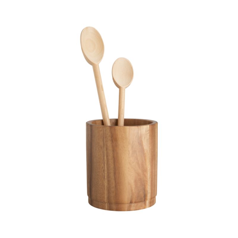 Acacia Utensil Holder