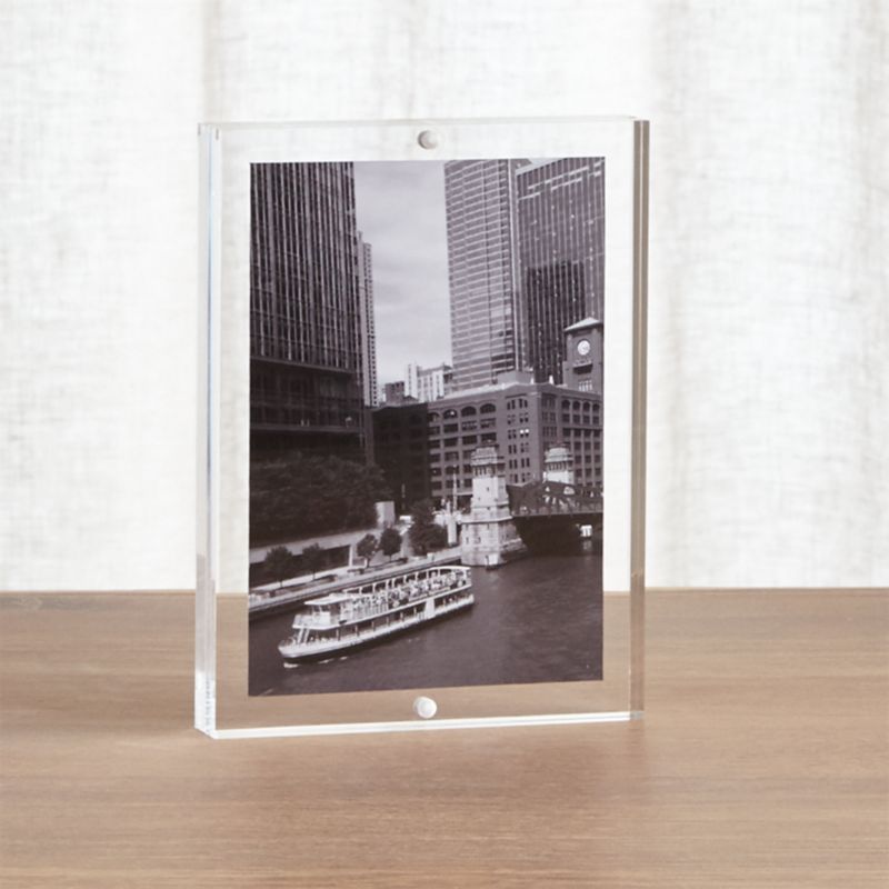 Acrylic 5x7 Block Picture Frame Crate And Barrel