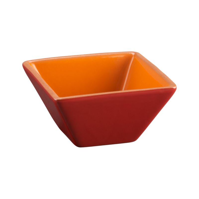 Agave Square Red Bowl