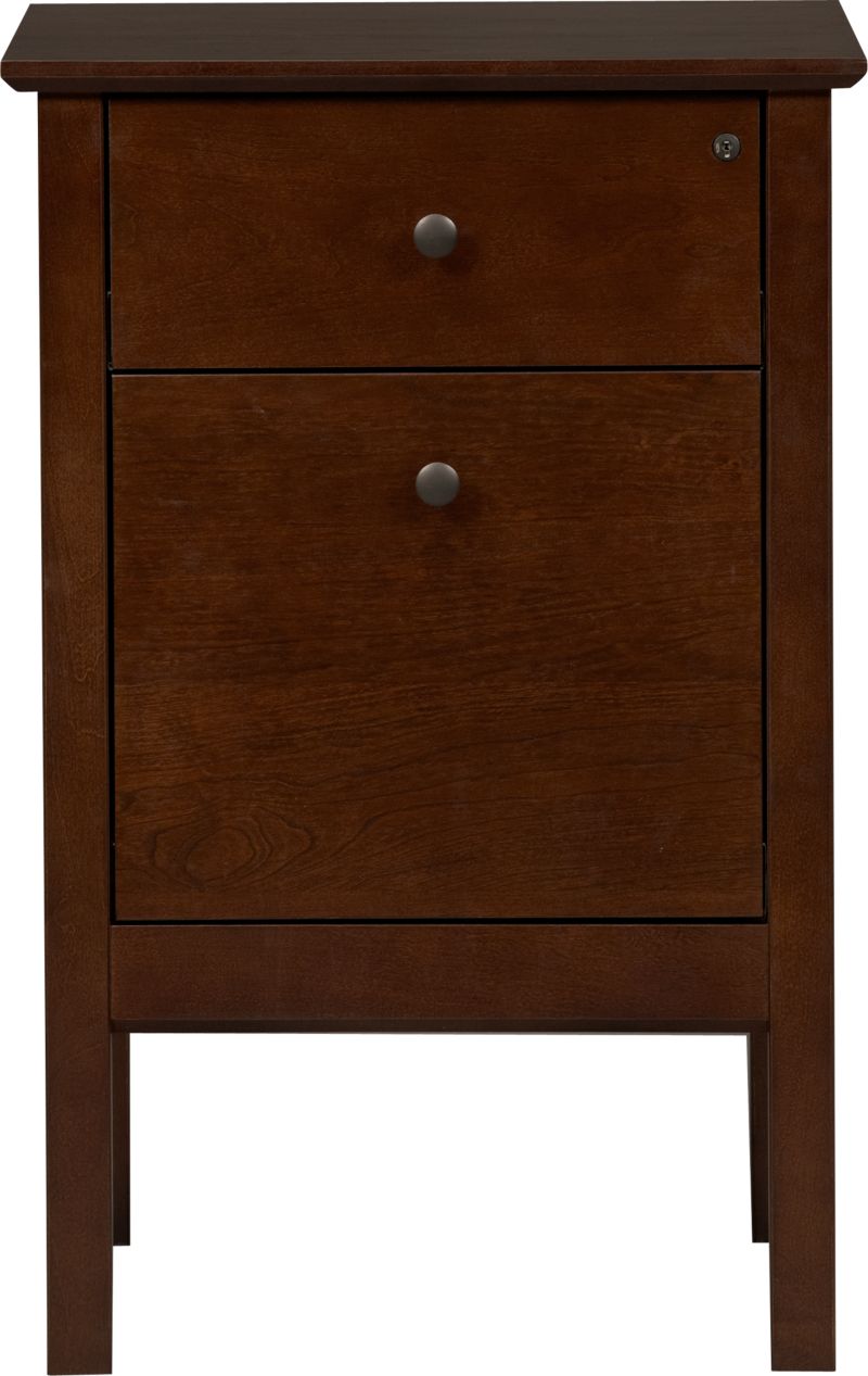 Ainsworth Cognac Single Filing Cabinet