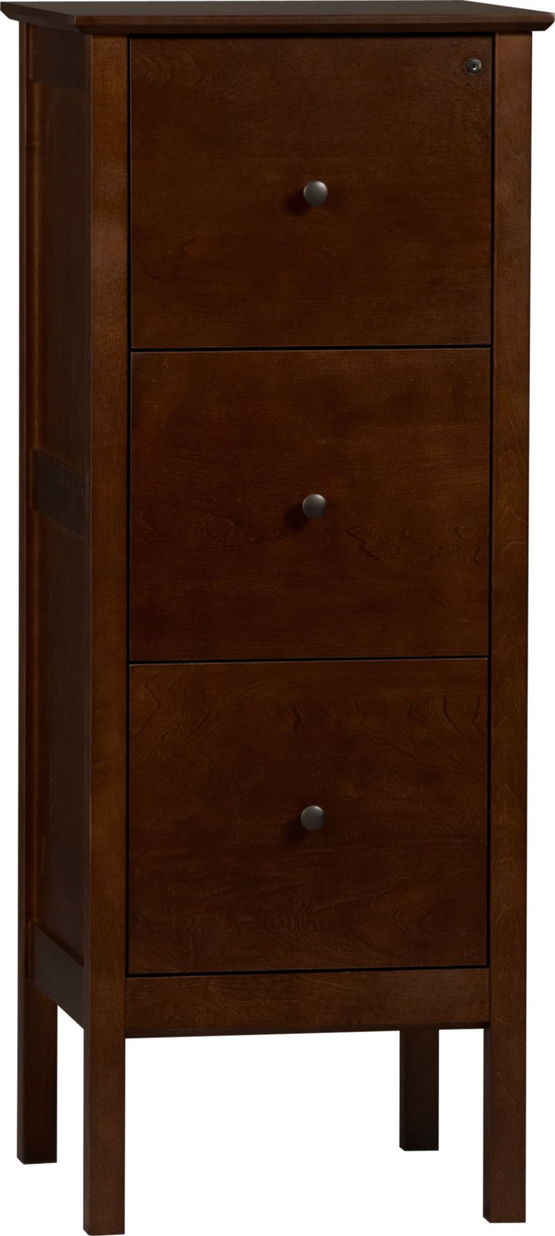 Cognac Triple Filing Cabinet.