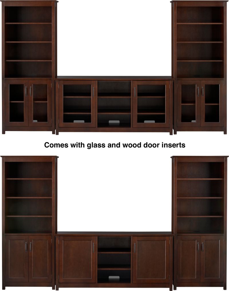 Cognac 64" Media Console and Two Media Towers.