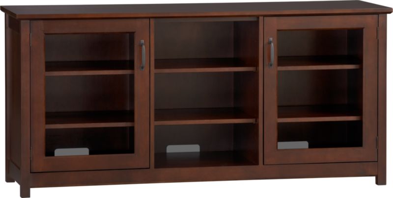 Ainsworth Cognac 64" Media Console with Glass Doors