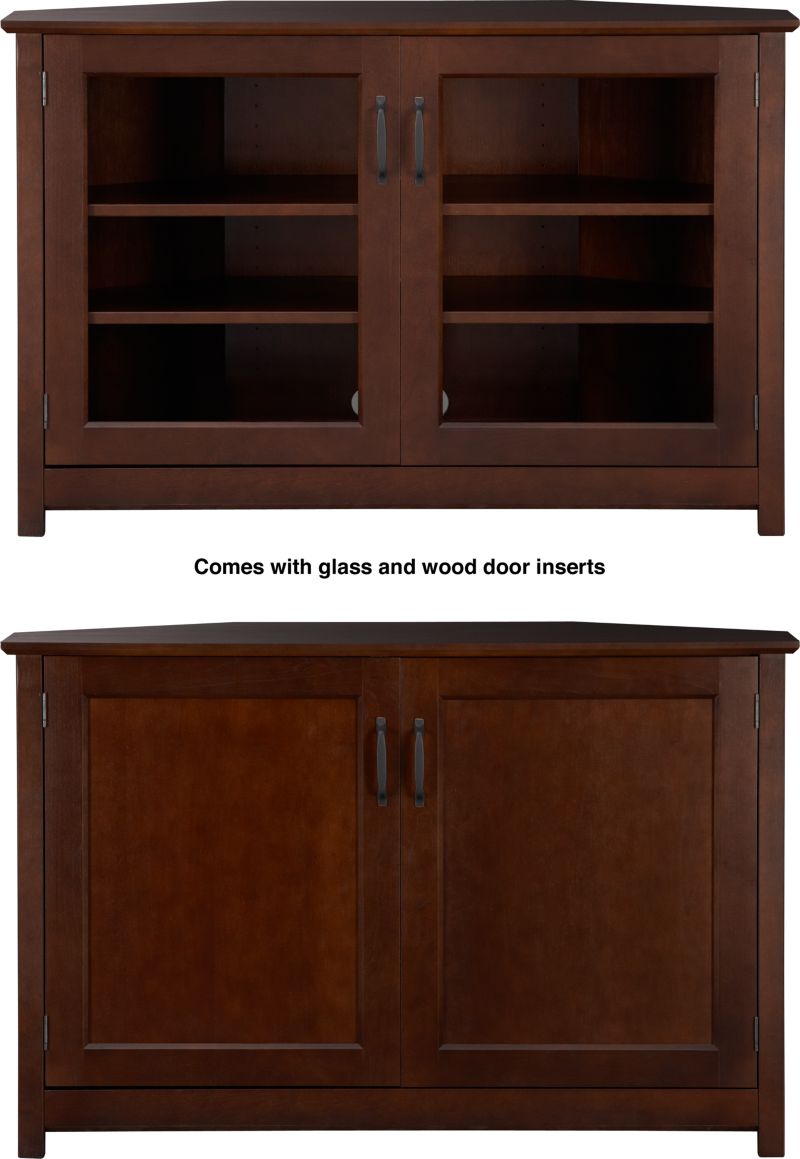 Cognac 46" Corner Media Console.