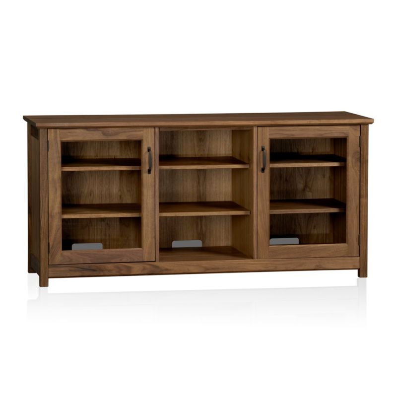 Ainsworth Walnut 64" Media Console with Glass Doors