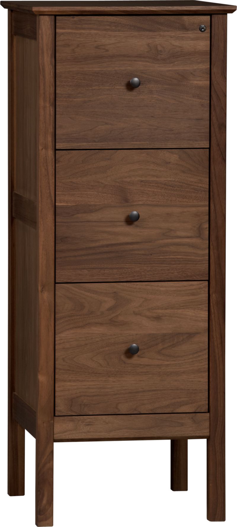 Ainsworth Walnut Triple Filing Cabinet
