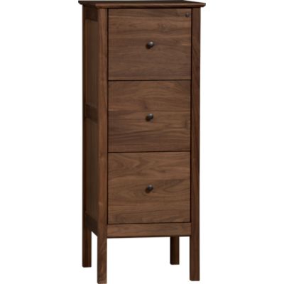 Ainsworth Walnut Triple Filing Cabinet