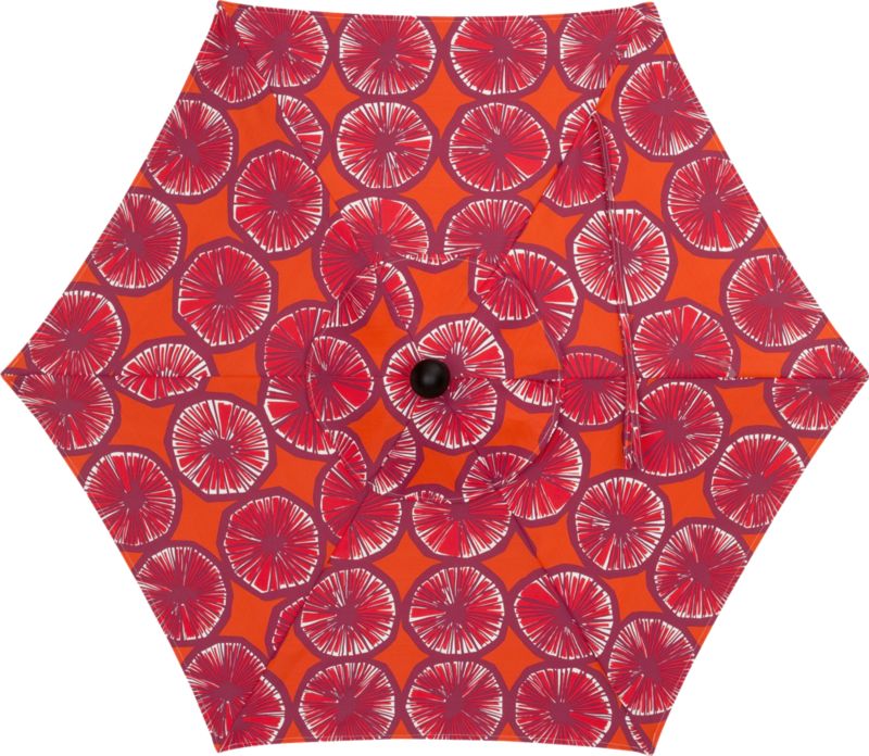 6' Round Marimekko Appelsiini Caliente Umbrella Cover