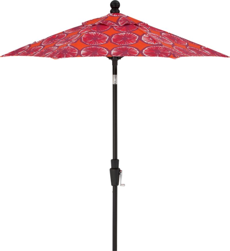 6' Round Appelsiini CalienteTilt Umbrella. (1.5"dia. black pole);