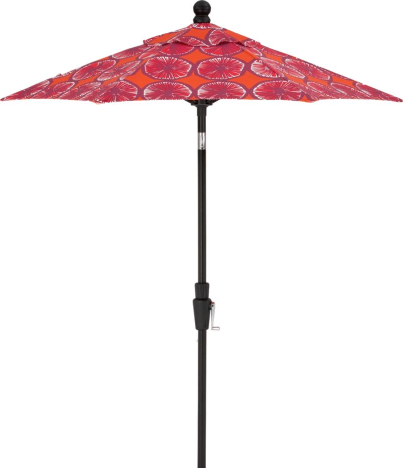 6' Round Appelsiini Caliente Tilt High Dining Umbrella. (1.5"dia. black pole);