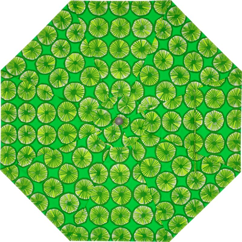 9' Round Marimelkko Appelsiini Green Umbrella Cover