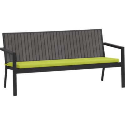 Alfresco Grey Sofa with Sunbrella® Apple Cushion