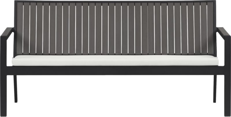 Alfresco Grey Sofa with Sunbrella® Eggshell Cushion