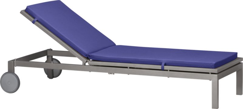 Alfresco Natural Chaise Lounge with Sunbrella® Marine Cushion