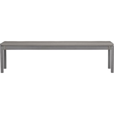 Alfresco Natural Dining Bench with Sunbrella® Graphite Cushion