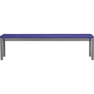 Alfresco Natural Dining Bench with Sunbrella Marine Cushion