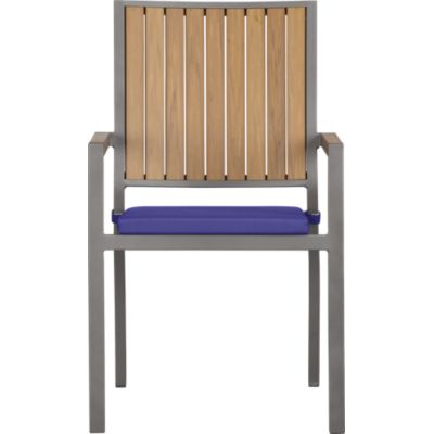 Alfresco Natural Dining Chair with Sunbrella Marine Cushion