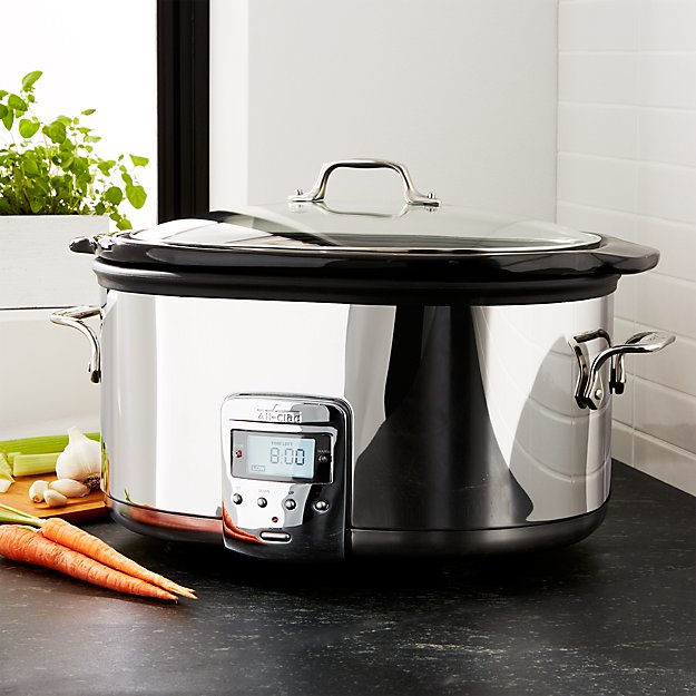 All Clad Slow Cooker 6.5 qt. Crock Pot Crate and Barrel
