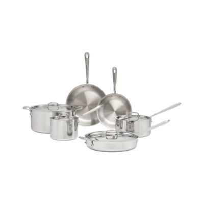 All-Clad® Stainless 10-Piece Cookware Set with Bonus