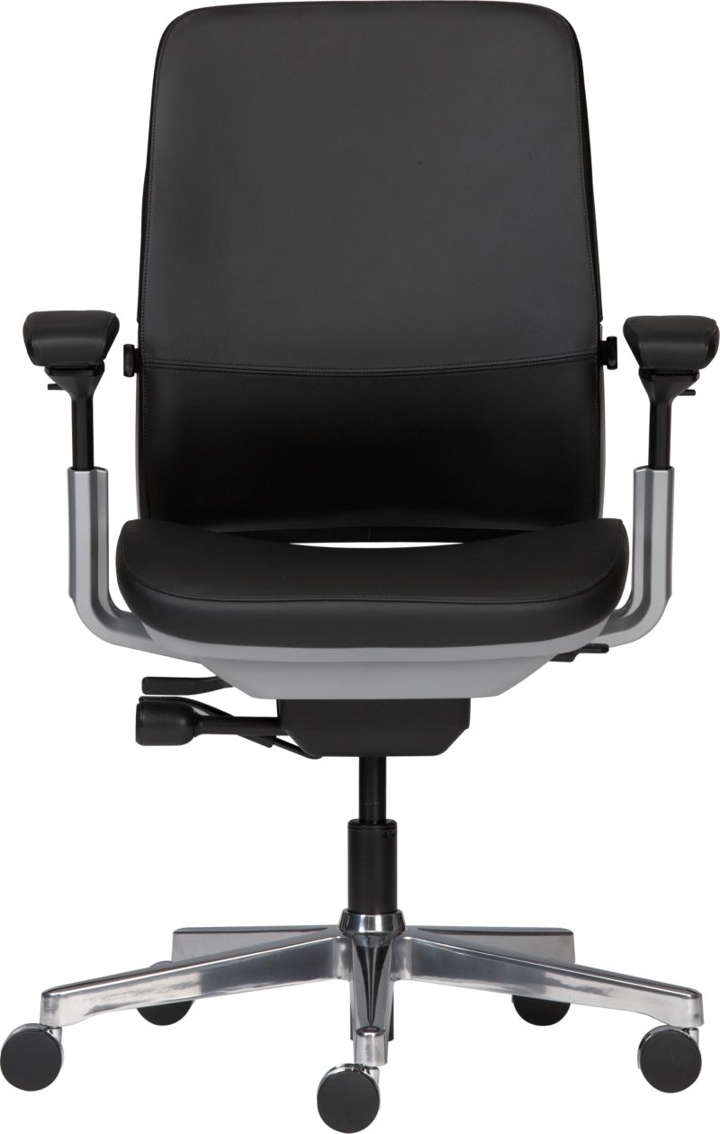 Steelcase® Amia in Design™ Black Leather Office Chair