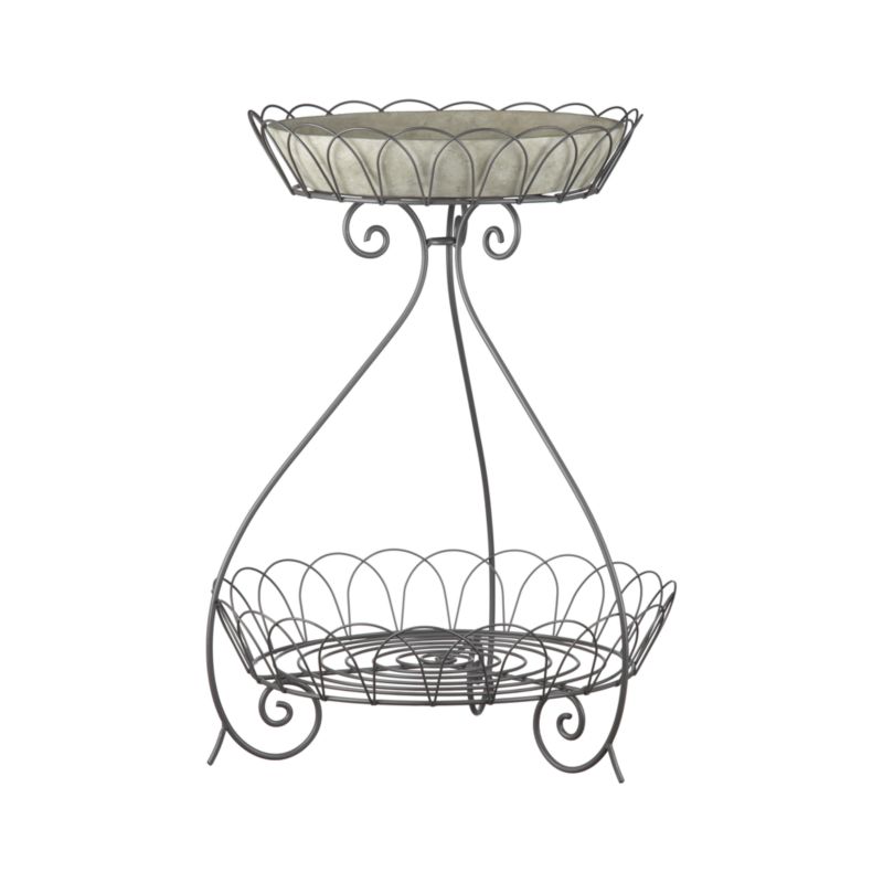Amira Two-Tier Plant Stand and Birdbath Bowl