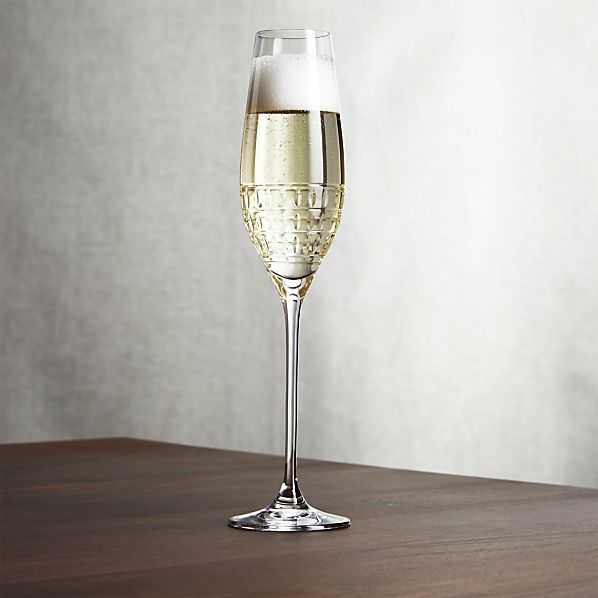 Ana Champagne Glass in Champagne Flutes Crate and Barrel