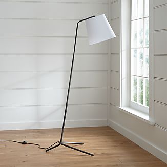 Angle Pewter Floor Lamp