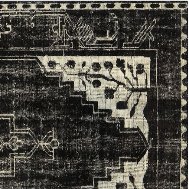 Anice Black Hand Knotted OrientalStyle 5'x8' Rug + Reviews Crate and Barrel