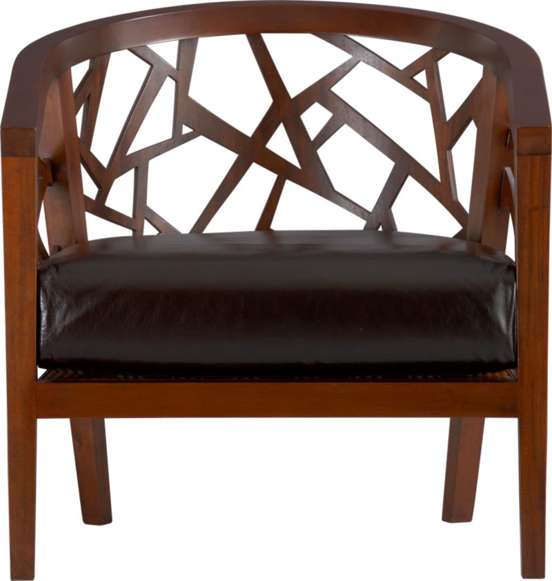 Ankara Chair with Leather Cushion