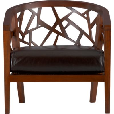 Ankara Chair with Leather Cushion