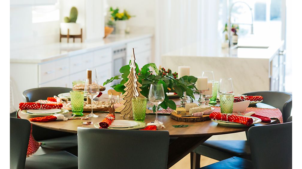 Apex 64" Round Dining Table Crate and Barrel