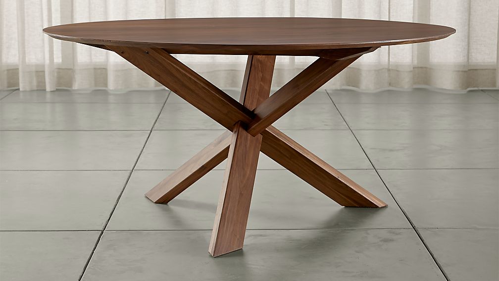 Apex 64" Round Dining Table | Crate and Barrel