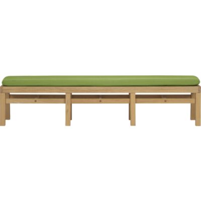 Arbor Dining Bench with Sunbrella Gingko Cushion
