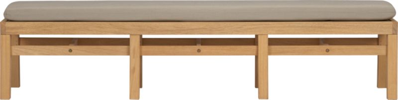 Arbor Dining Bench with Sunbrella® Stone Cushion