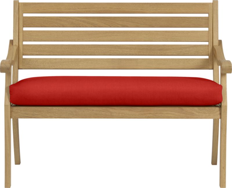 Arbor Garden Bench with Sunbrella® Caliente Cushion