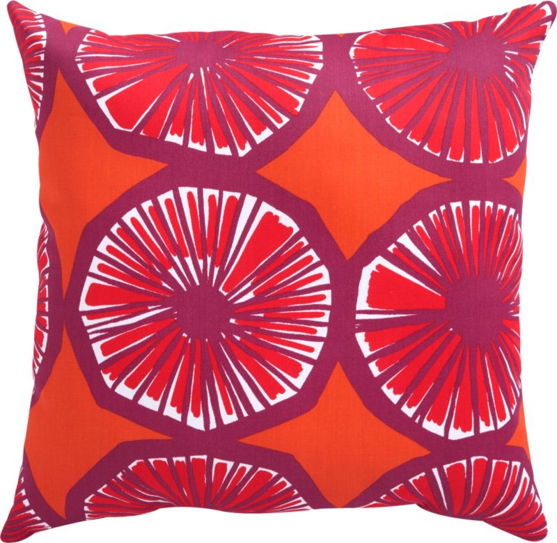 Marimekko Appelsiini Caliente 20" Sq. Outdoor Pillow