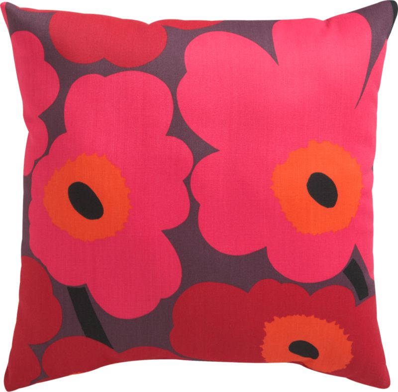 Marimekko Pieni Unikko II Caliente 20" Sq. Outdoor Pillow