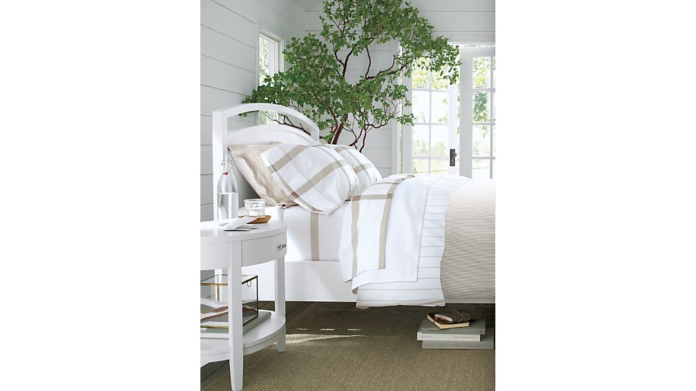Arch White Bed Crate and Barrel