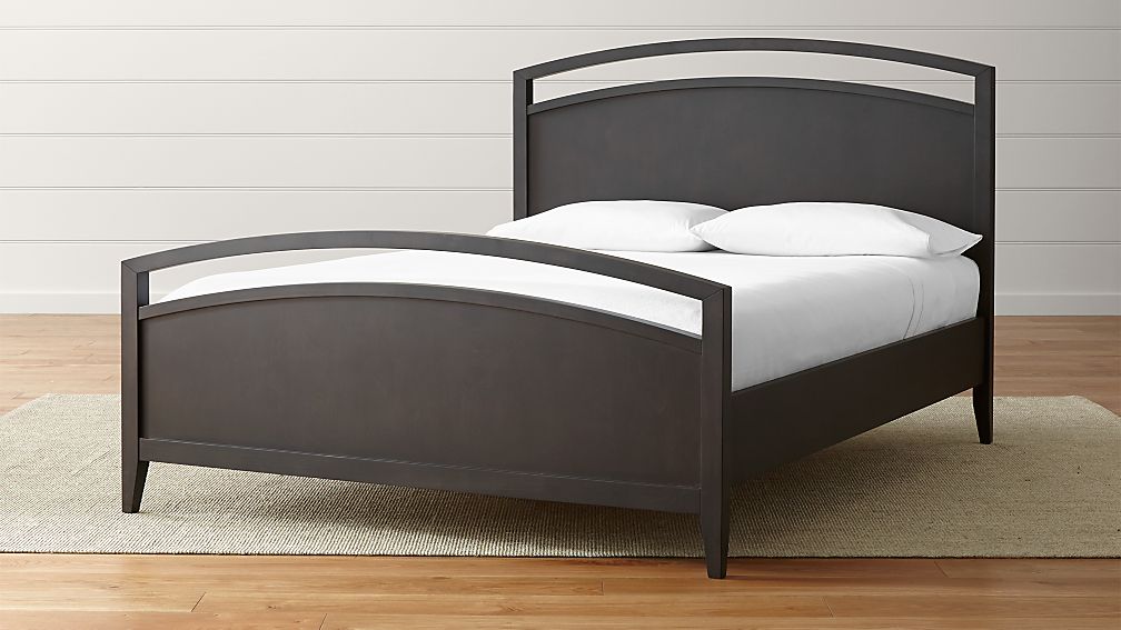 Arch Charcoal Queen Bed Crate And Barrel