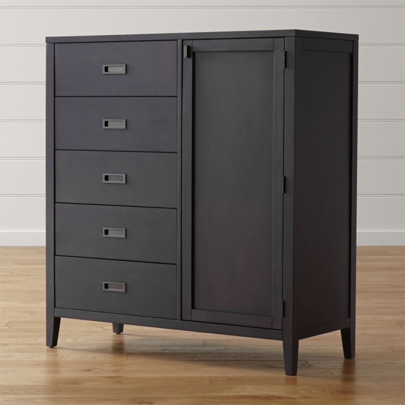 Arch Charcoal Grey Wardrobe Crate and Barrel