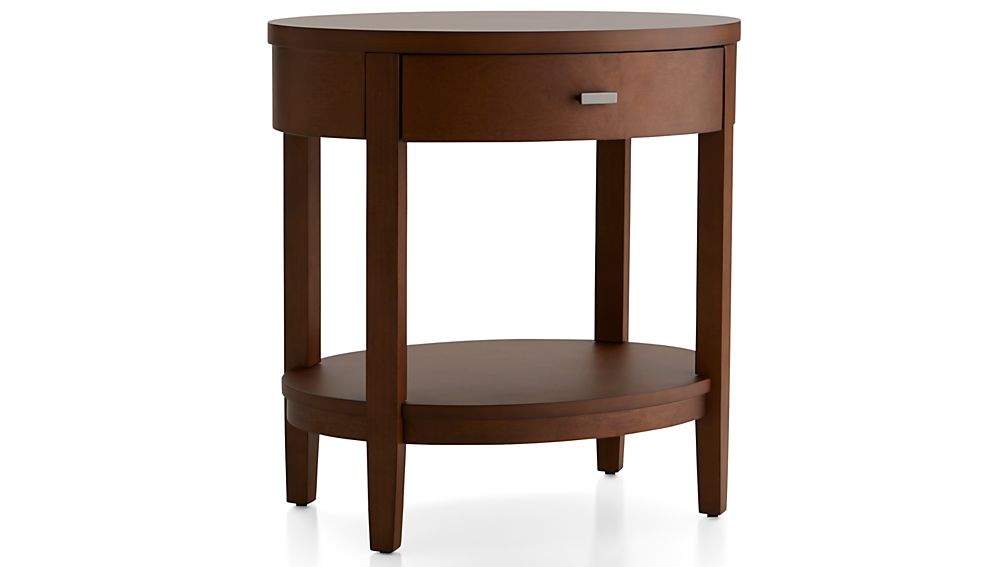Arch Tea Oval Nightstand with Drawer Crate and Barrel