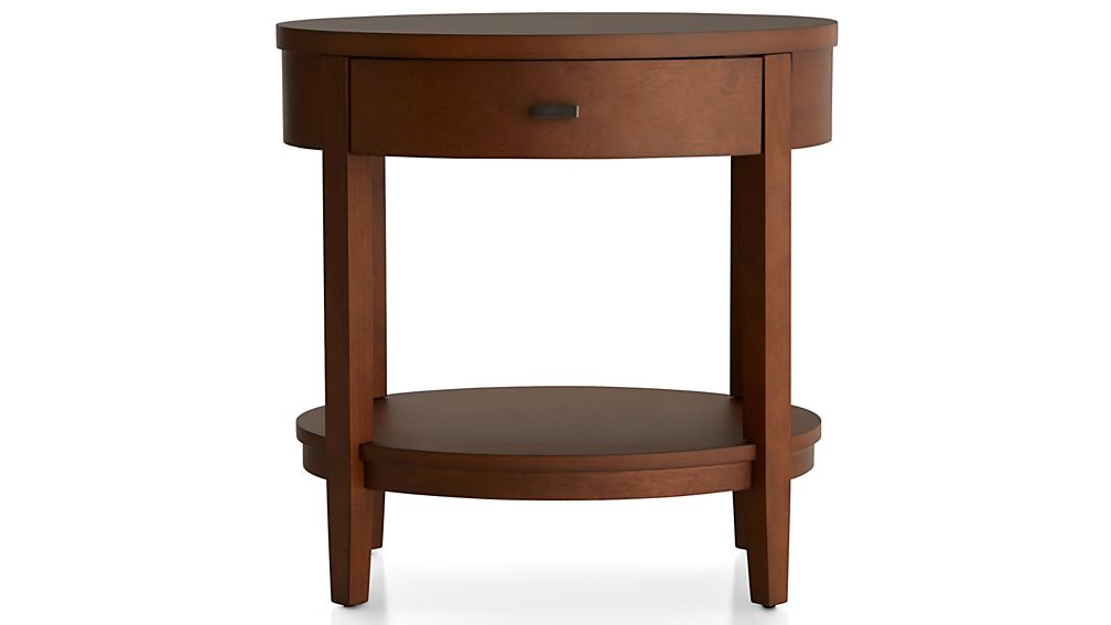 Arch Tea Oval Nightstand with Drawer Crate and Barrel